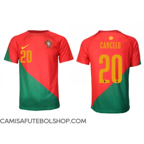 Camisa de time de futebol Portugal Joao Cancelo #20 Replicas 1º Equipamento Mundo 2022 Manga Curta